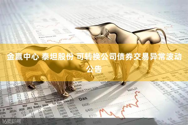 金赢中心 泰坦股份 可转换公司债券交易异常波动公告